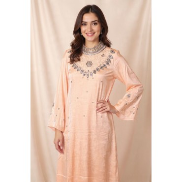 Abaya Peach Color