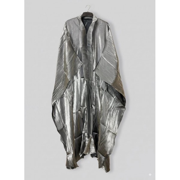Z Abaya Silver Color