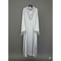 Abaya Silver Color