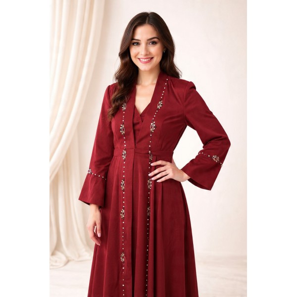 Abaya Maroon